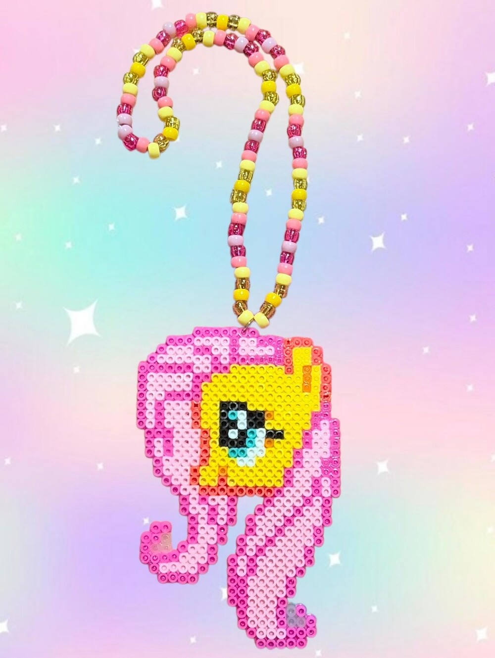 Fluttershy Kandi Necklace